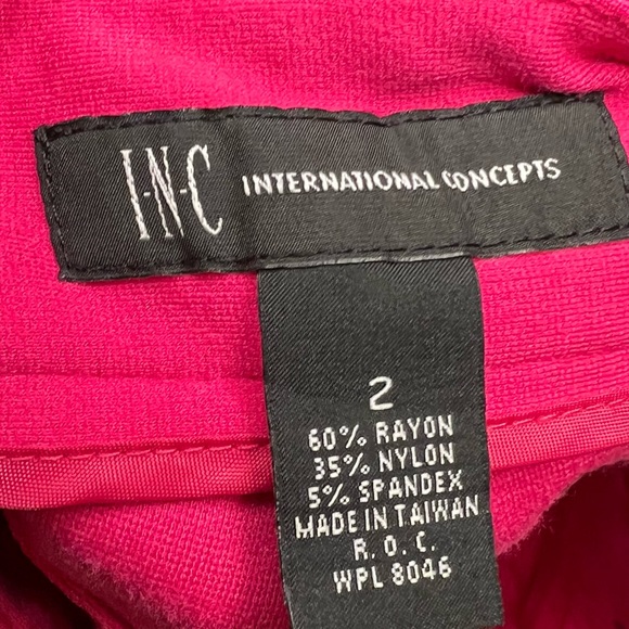 International Concepts Slim Fit Ankle Pants Viva Magenta size 2 - Picture 3 of 4